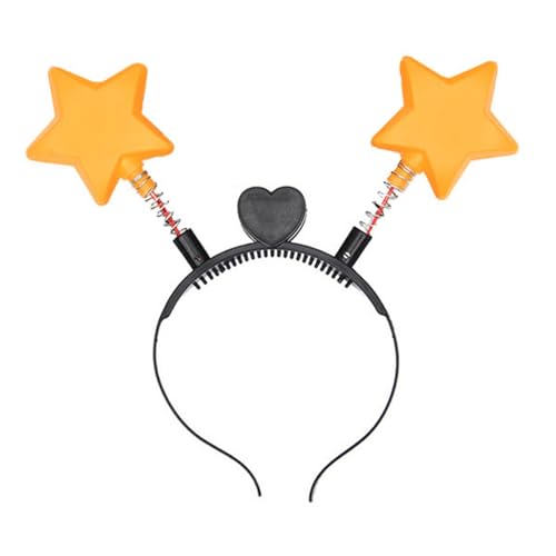 ZwaitL Weihnachts-LED-Licht-Bouncing Star Shape Hair Hoop Waschen Gesicht Haarhalter Party Kostüm Kopfbedeckung für Jugendliche ZwaitL Weihnachts-LED-Licht-Bouncing Star Shape Hair Hoop Waschen Gesicht Haarhalter Party Kostüm Kopfbedeckung für Jugendliche von ZwaitL