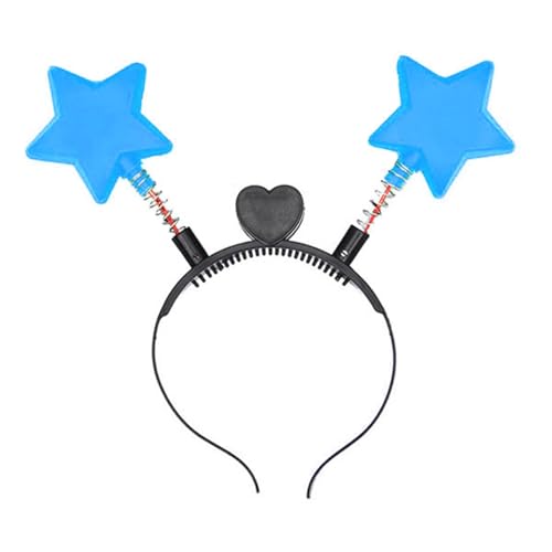 ZwaitL Weihnachts-LED-Licht-Bouncing Star Shape Hair Hoop Waschen Gesicht Haarhalter Party Kostüm Kopfbedeckung für Jugendliche ZwaitL Weihnachts-LED-Licht-Bouncing Star Shape Hair Hoop Waschen Gesicht Haarhalter Party Kostüm Kopfbedeckung für Jugendliche von ZwaitL