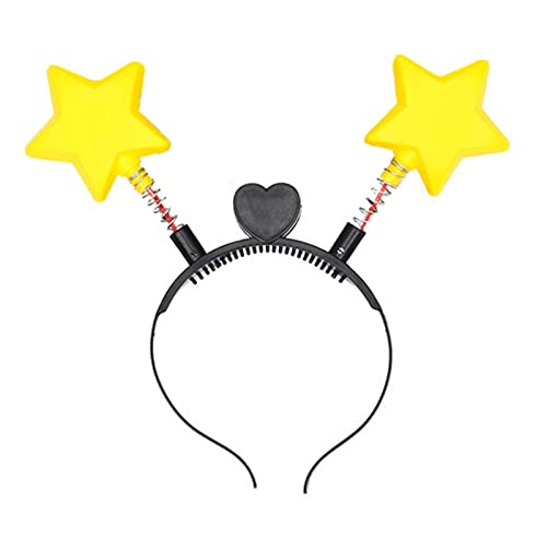 ZwaitL Weihnachts-LED-Licht-Bouncing Star Shape Hair Hoop Waschen Gesicht Haarhalter Party Kostüm Kopfbedeckung für Jugendliche ZwaitL Weihnachts-LED-Licht-Bouncing Star Shape Hair Hoop Waschen Gesicht Haarhalter Party Kostüm Kopfbedeckung für Jugendliche von ZwaitL