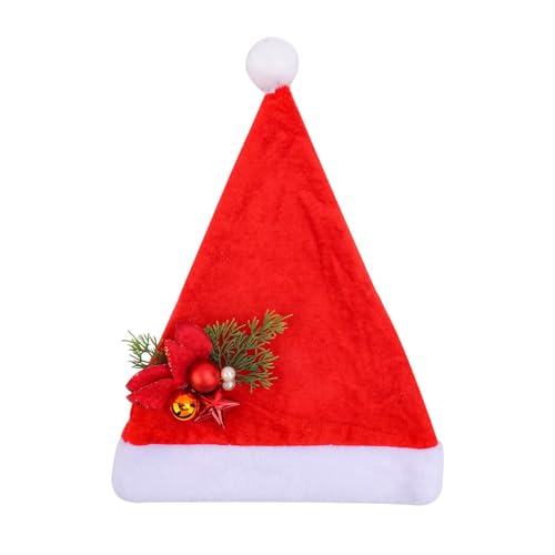 ZwaitL Weihnachtsmütze mit Schleifen, für Erwachsene, Damen, Herren, Weihnachten, Urlaub, Weihnachtsmann, Hüte, für Neujahr, Party, Dekoration, Weihnachten, Urlaub von ZwaitL