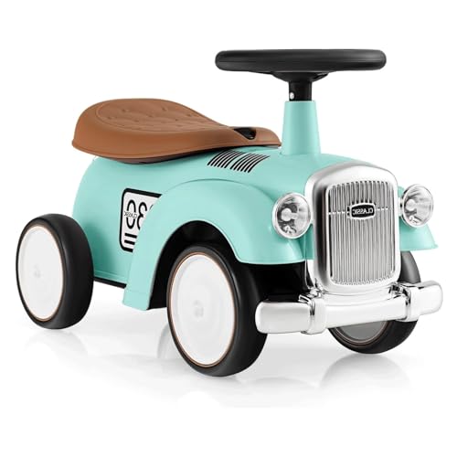 kinderfahrzeug Aufsitz-Schiebeauto mit Lenkrad, Hupe, Stauraum unter dem Sitz, Rennwagen-Geschenk for Jungen und Mädchen (weiß) wackelauto Kinder(Groen) von Zxarunas