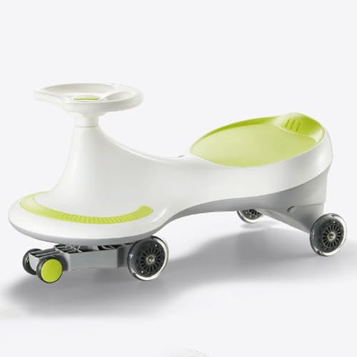 kinderfahrzeug Wiggle Car, Breiter Sitz, PU, ​​leises Rad, Schaukelauto, Schaukel, Aufsitzspielzeug, Schaukelauto, for Kinder Ab 3 Jahren wackelauto Kinder(Blanc) von Zxarunas