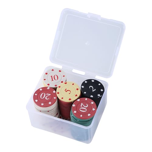Zxfdsfdbnm 100pcs Professioneller Plastik Chip Unterricht Coin Card Game Chip Mit Box Für Mathematikzählen Kinder Unterricht Belohnung von Zxfdsfdbnm