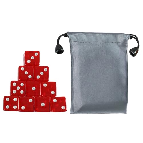 Zxfdsfdbnm 10pcs 6 Sided Game Dices 19mm Square Corner Dices Set Für Table Dices Game Mathematik Farbenfrohe Sechsseitige Dices Cubes von Zxfdsfdbnm