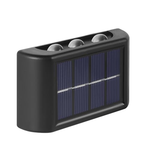 Zxfdsfdbnm 6 LED Solarwand Leuchtung Warmes Glühenergie Sparauto Sensoren Wasserdicht Perfekt Für Garten Freien Und Weg von Zxfdsfdbnm