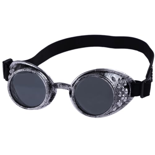 Zxfdsfdbnm Halloween-Gesicht Vintaeg Steampunk Brille Brille Cyber Welding Goths Cosplays Brille Halloween Cosplays Kostüme von Zxfdsfdbnm