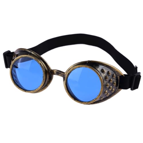 Zxfdsfdbnm Halloween-Gesicht Vintaeg Steampunk Brille Brille Cyber Welding Goths Cosplays Brille Halloween Cosplays Kostüme von Zxfdsfdbnm