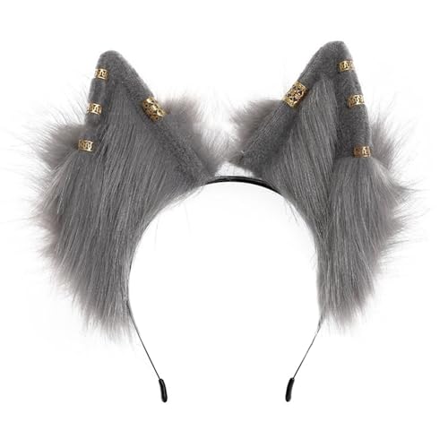 Zxfdsfdbnm Handgefertigte Wolf Ohr Stirnbänder Mit Metal Ohrring Plüsch Wolf Stirnbändern Für Animes Theme Treffen Weihnachtsgeschenk Für Mädchen Zxfdsfdbnm Handgefertigte Wolf Ohr Stirnbänder Mit Metal Ohrring Plüsch Wolf Stirnbändern Für Animes Theme Treffen Weihnachtsgeschenk Für Mädchen von Zxfdsfdbnm