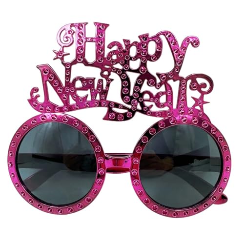 Zxfdsfdbnm Happy New Year Brille Neujahr Party Brille Kostüm Dekoration für Erwachsene Kinder Neujahr Partys Fotografie von Zxfdsfdbnm
