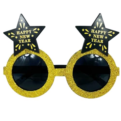 Zxfdsfdbnm Happy New Year Brille Neujahr Party Brille Kostüm Dekoration für Erwachsene Kinder Neujahr Partys Fotografie von Zxfdsfdbnm