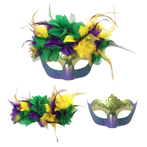 Zxfdsfdbnm Maskerade Gefiederte Maske Frauen Venezianer Maske Party/Bälle Prom/Hochzeit/Wanddekoration Mardi Gras Kostümmaske von Zxfdsfdbnm