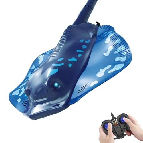 Zxfdsfdbnm Simulation Fernbedienungskontrolle Teufel Ray Schwimmfisch Spielzeug Wasserfestes Und Flexibles Design Für Kids Pool Lake Play Interactive Marine Animal von Zxfdsfdbnm