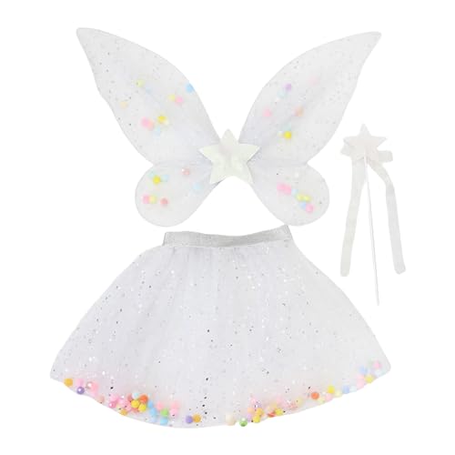 Zxfdsfdbnm Traumhafte Fee Prinzessinnen Schmetterlingsflügel Tutus Stern Geburtstag Party Halloween Cosplay Kostüme Requisiten von Zxfdsfdbnm