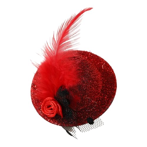 Zxfdsfdbnm Victorian Themeed Party Fascinator Hüte Für Mädchen Und Frauen Clip Auf Haarbörsen Kostüm Haarnadelhaare Erklärungen von Zxfdsfdbnm