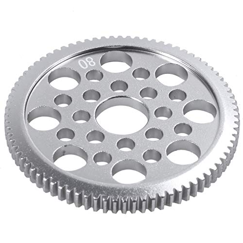 Zyeatary Aluminiumlegierung 48 P Stirnradgetriebe 80 T für D3 S Xi Xis 1/10 Drift Rennwagen Zyeatary Aluminiumlegierung 48 P Stirnradgetriebe 80 T für D3 S Xi Xis 1/10 Drift Rennwagen von Zyeatary
