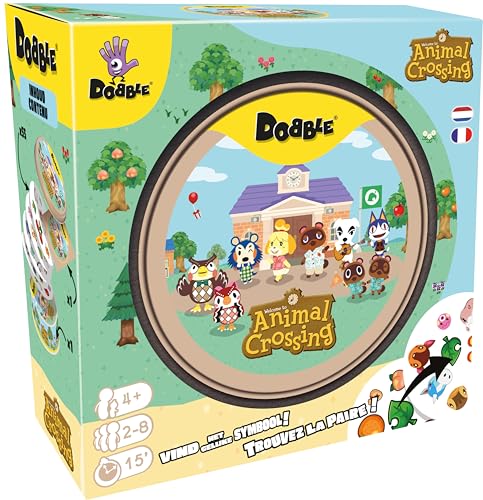 Asmodee - Dobble Animal Crossing - Fun Familie Kartenspiel - Schnelle Beobachtung Spiel - 15 Min Spielzeit - 2-8 Spieler - Alter 4 und älter - Dosen-Box & 55 Karten Asmodee - Dobble Animal Crossing - Fun Familie Kartenspiel - Schnelle Beobachtung Spiel - 15 Min Spielzeit - 2-8 Spieler - Alter 4 und älter - Dosen-Box & 55 Karten von Zygomatic