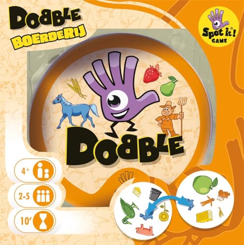 Zygomatic Dobble Bauernhof - Kartenspiel - 5 Spiele in 1 - Niederländische Sprache von Zygomatic