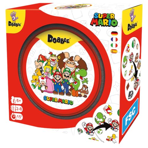 Zygomatic, Dobble Super Mario, Familienspiel, Kartenspiel, 2-8 Spieler, Ab 6+ Jahren, 15 Minuten, Deutsch, Mehrsprachig Zygomatic, Dobble Super Mario, Familienspiel, Kartenspiel, 2-8 Spieler, Ab 6+ Jahren, 15 Minuten, Deutsch, Mehrsprachig von Zygomatic