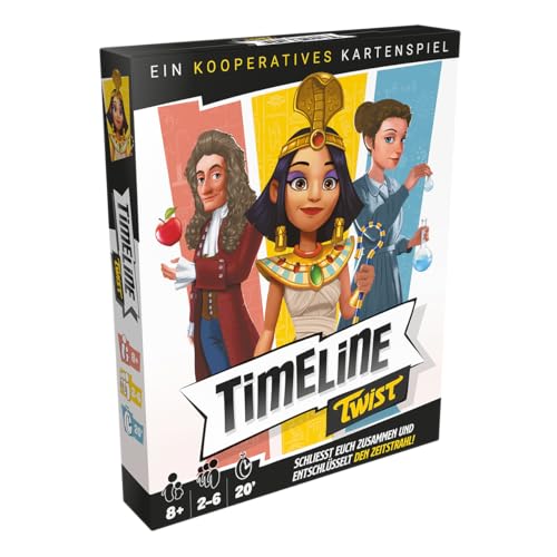 Zygomatic , Timeline Twist , Familienspiel , Kartenspiel , 2-6 Spieler , Ab 8+ Jahren , 20 Minuten , Deutsch von Zygomatic