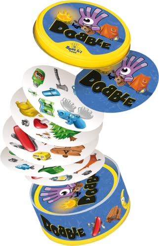 Asmodée Dobble Camping Kartenspiel, ab 6 Jahren, 2–8 Spieler, Spieldauer 15 Minuten, (in englischer Sprache) - Englische Sprache von Zygomatic