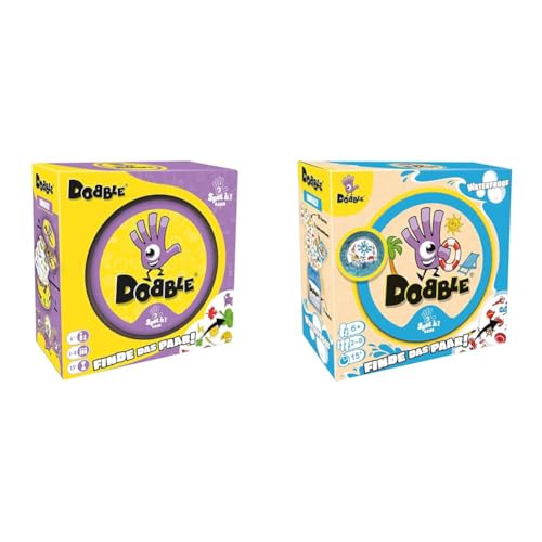 Zygomatic Dobble Classic + Dobble Waterproof, Reaktionsspiel für die ganze Familie, Eco-Sleeves, Familienspiel und Kartenspiel, 2-8 Spieler, Ab 6+ Jahren, 15 Minuten, Deutsch Zygomatic Dobble Classic + Dobble Waterproof, Reaktionsspiel für die ganze Familie, Eco-Sleeves, Familienspiel und Kartenspiel, 2-8 Spieler, Ab 6+ Jahren, 15 Minuten, Deutsch von Zygomatic