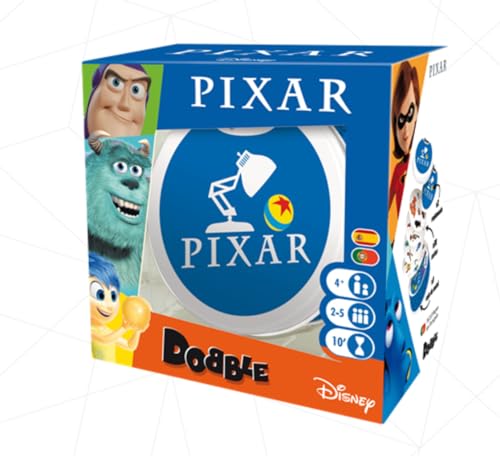 Zygomatic Dobble Pixar | Action- und Reflexionskartenspiel | ab 6 Jahren | 2 bis 8 Spieler | 15 Minuten pro Spiel | Spanisch und Portugiesisch Zygomatic Dobble Pixar | Action- und Reflexionskartenspiel | ab 6 Jahren | 2 bis 8 Spieler | 15 Minuten pro Spiel | Spanisch und Portugiesisch von Zygomatic