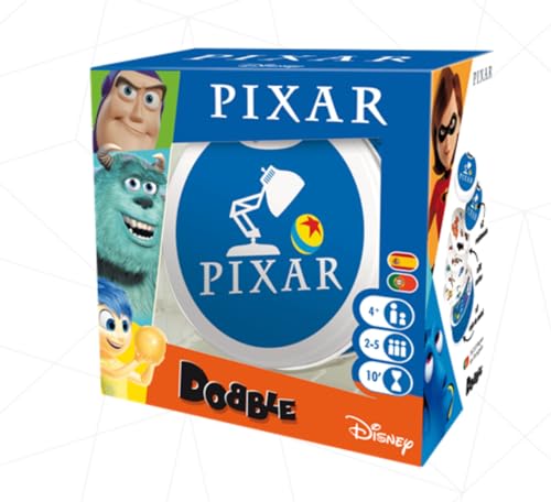Zygomatic - Dobble Pixar - Kartenspiel auf Spanisch, 6+ Jahre - Exklusiv auf Amazon, Farbe (DOBPIX01ES) von Zygomatic