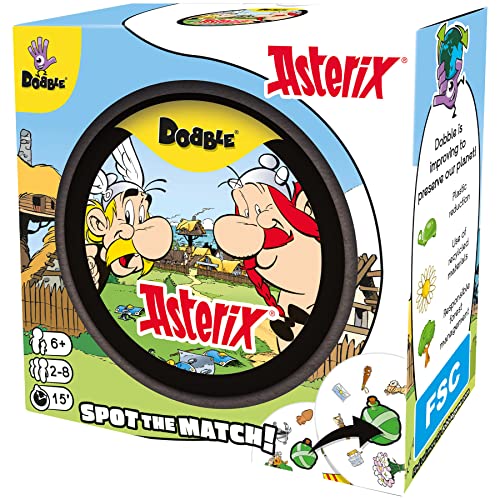 Zygomatic Dobble Asterix | Action- und Reflexionskartenspiel | ab 7 Jahren | 2 bis 8 Spieler | 15 Minuten pro Spiel - Spanische Sprache von Zygomatic