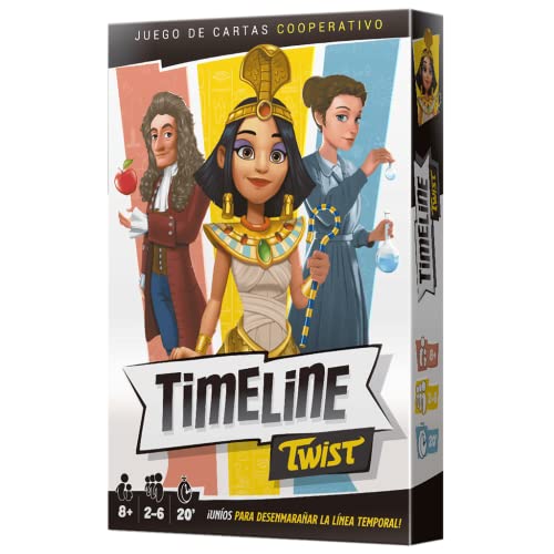 Zygomatic Timeline Twist, Lernkartenspiel, kooperatives Spiel, ab 7 Jahren, 2 bis 8 Spieler, 15 Minuten pro Spiel, Spanisch Zygomatic Timeline Twist, Lernkartenspiel, kooperatives Spiel, ab 7 Jahren, 2 bis 8 Spieler, 15 Minuten pro Spiel, Spanisch von Zygomatic