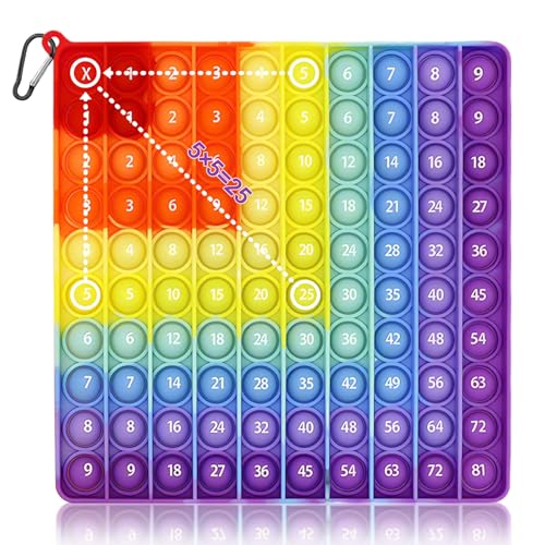 Zyiphor 1x1 Pop It Spielzeug 2 in 1 Plopper Spielzeug Multiplikationsbrett Pop it Multiplication Push Pop Bubble Fidget Sensory Toy Push Bubble Fidget für Kinder Aufklärung Digitaler Zyiphor 1x1 Pop It Spielzeug 2 in 1 Plopper Spielzeug Multiplikationsbrett Pop it Multiplication Push Pop Bubble Fidget Sensory Toy Push Bubble Fidget für Kinder Aufklärung Digitaler von Zyiphor