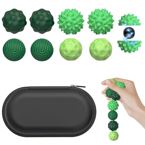 Zyluniy 8 Stück Magnetische Fidget Bälle, Anti Stress Bälle für Kinder & Erwachsene, Magnetische Sensorik Bälle als Sensory Toys, Stress Bälle Mit Silikonhülle, Perfekt gegen Stress & Unruhe Zyluniy 8 Stück Magnetische Fidget Bälle, Anti Stress Bälle für Kinder & Erwachsene, Magnetische Sensorik Bälle als Sensory Toys, Stress Bälle Mit Silikonhülle, Perfekt gegen Stress & Unruhe von Zyluniy