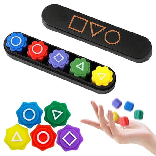 Zyluniy Gonggi Korean Game, Gonggi Stein Catching Spiel, Gonggi Korean Game Set, Koreanische Spiele mit Basis inklusive Deckel für Alle Altersgruppen Hand-Auge-Koordinationstrainingspielzeug von Zyluniy