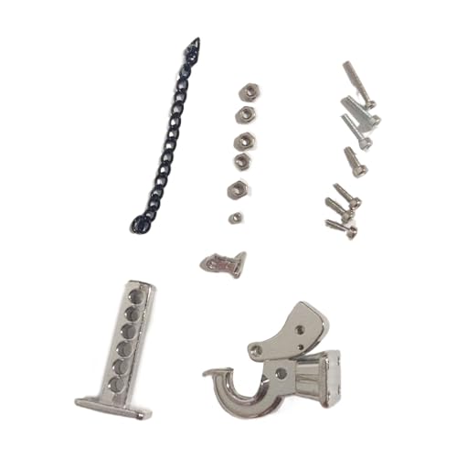 Zymoplas 1/10 RC Crawler Modellauto Metall Drop Hitch Empfänger Dekoration Abschlepphaken Rennfahrzeug Upgrade Teil Zubehör, Nr.03 von Zymoplas