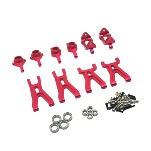 Zymoplas 1 stücke 1/18 Aluminium Legierung Upgrade Metall Teile Kit Für A949 Auf Straße Fahrzeuge Gehärtetes Metall RC Auto Zubehör ersatz Teile, Rot von Zymoplas