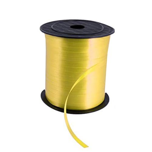 Zymoplas 250 Yards Ballon Curling Band Verpackungs Kunststoff Spule Gurt Kunst dekorative Weihnachtsfeier Dekor Schnur Basteln, Gelb Zymoplas 250 Yards Ballon Curling Band Verpackungs Kunststoff Spule Gurt Kunst dekorative Weihnachtsfeier Dekor Schnur Basteln, Gelb von Zymoplas