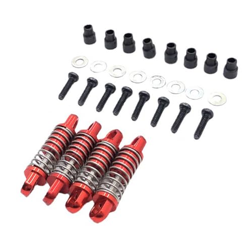 Zymoplas 4 Stücke Metall Stoßdämpfer 1:28 Crawler Modell LKW Dämpfer Teil Liefert Geschenke Ersatz für Wltoys K969 K979 K989, Rot Zymoplas 4 Stücke Metall Stoßdämpfer 1:28 Crawler Modell LKW Dämpfer Teil Liefert Geschenke Ersatz für Wltoys K969 K979 K989, Rot von Zymoplas