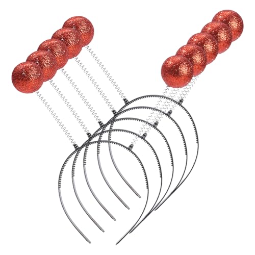 Zymoplas Glitzerndes Alien Stirnband für eine breite Anwendung, angenehm zu tragen, leichtes und tragbares Alien Antennen Stirnband aus Kunststoff, Rot Zymoplas Glitzerndes Alien Stirnband für eine breite Anwendung, angenehm zu tragen, leichtes und tragbares Alien Antennen Stirnband aus Kunststoff, Rot von Zymoplas