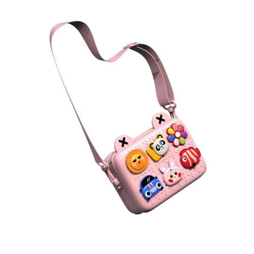 Zymoplas Kid Bag Softness Kawaii Leichte kleine Brusttasche Geschmeidig zu berühren Mädchen Schlüssel Exquisite Umhängetasche, Rosa von Zymoplas