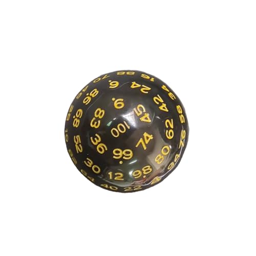 Zymoplas Mehrseitige Zahlen polyedrische Würfel wasserdichte Acryl Lehrbrettspiel Requisiten Glatte Oberfläche Tischbrett Rollenclub, Gelb, Gelbe Farbe von Zymoplas