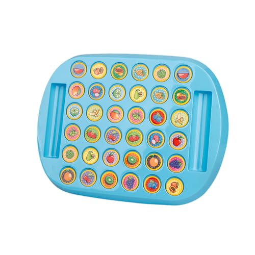 Zymoplas Multiplayer Wettbewerbsspieltests von Tierfruchtmustern, Spiel und Person Flipping Game Flipping Kommunikation, Blau+Frucht von Zymoplas