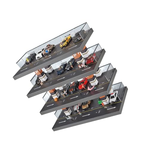 Zymoplas Vitrine Park Modell Parkplatz Spielzeug Acryl Feine Verarbeitung 4 lagiges Haushaltsregal mit großer Kapazität ABS Wohnkultur Zymoplas Vitrine Park Modell Parkplatz Spielzeug Acryl Feine Verarbeitung 4 lagiges Haushaltsregal mit großer Kapazität ABS Wohnkultur von Zymoplas
