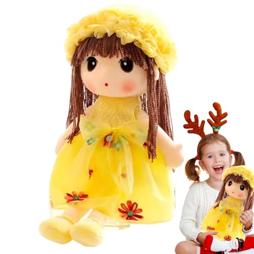 Zyntora Plüschtier,Plüsch Baby Puppe,Gemütliche Handgemachte Kuschelfigur Schlafbegleiter Für Geburtstag Weihnachten Reise Sofa Deko Schlafzimmer - Kinderzimmer Zuhause Weihnachten Geburtstag Geschenk von Zyntora
