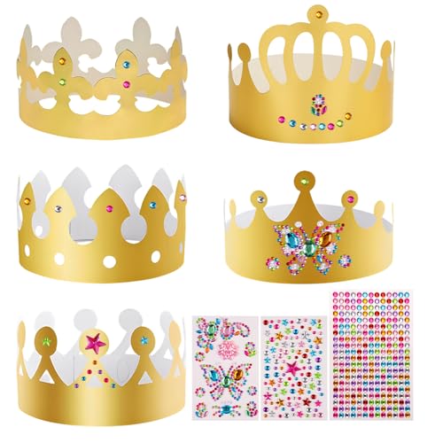 Zyren 20 Stück Papier Krone Partyhüte, DIY Party Kronenhut Set, Kronen Basteln Kindergeburtstag für Jungen, Mädchen, Geburtstagsparty Zyren 20 Stück Papier Krone Partyhüte, DIY Party Kronenhut Set, Kronen Basteln Kindergeburtstag für Jungen, Mädchen, Geburtstagsparty von Zyren
