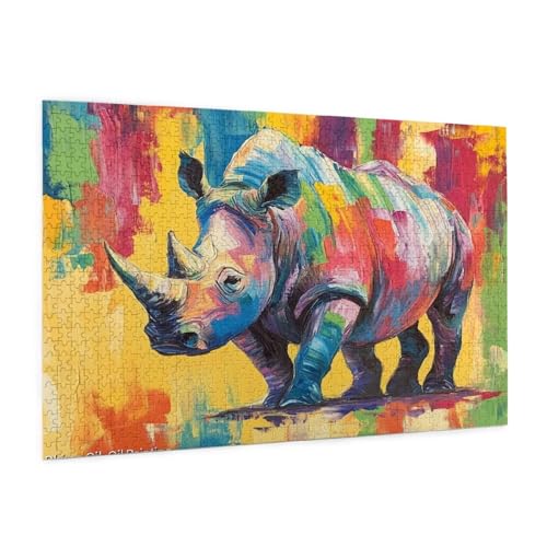 Abstrakt Puzzle 1000 Teile Erwachsene Puzzle Nashorn Muster Design mit Geschenkbox-Verpackung als Geschenk für Frauen, Anspruchsvolle Familienaktivität für Anfänger, Zimmer Deko 75 x 50 cm -1216y Abstrakt Puzzle 1000 Teile Erwachsene Puzzle Nashorn Muster Design mit Geschenkbox-Verpackung als Geschenk für Frauen, Anspruchsvolle Familienaktivität für Anfänger, Zimmer Deko 75 x 50 cm -1216y von Zyupwjyy
