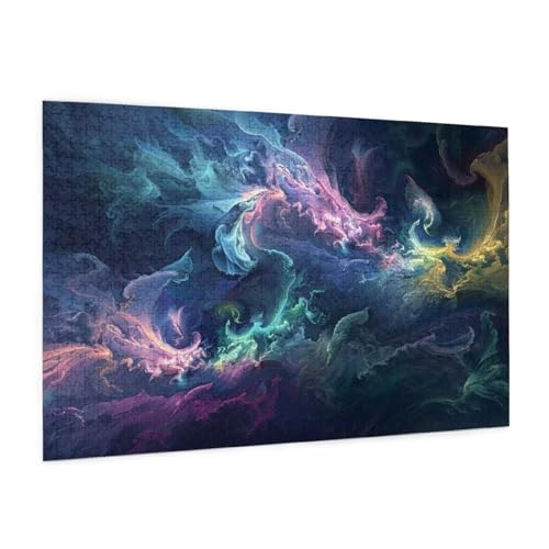 Abstrakt Puzzle 1000 Teile Erwachsene Puzzle Wolke Muster Design mit Geschenkbox-Verpackung als Geschenk für Frauen, Anspruchsvolle Familienaktivität für Anfänger, Zimmer Deko 75 x 50 cm -1220y Abstrakt Puzzle 1000 Teile Erwachsene Puzzle Wolke Muster Design mit Geschenkbox-Verpackung als Geschenk für Frauen, Anspruchsvolle Familienaktivität für Anfänger, Zimmer Deko 75 x 50 cm -1220y von Zyupwjyy