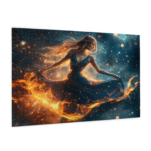 Abstrakt Puzzle 2000 Teile Erwachsene Puzzle Mädchen Muster Design mit Geschenkbox-Verpackung als Geschenk für Frauen, Anspruchsvolle Familienaktivität für Anfänger, Zimmer Deko 99 x 70 cm -51y von Zyupwjyy