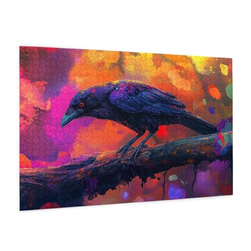 Abstrakt Puzzle 2000 Teile Erwachsene Puzzle Tier Muster Design mit Geschenkbox-Verpackung als Geschenk für Frauen, Anspruchsvolle Familienaktivität für Anfänger, Zimmer Deko 99 x 70 cm -1200y von Zyupwjyy