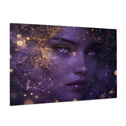 Abstrakt Puzzle 300 Teile Erwachsene Puzzle Frau Muster Design mit Geschenkbox-Verpackung als Geschenk für Frauen, Anspruchsvolle Familienaktivität für Erwachsene Anfänger,Zimmer Deko 40 x 28 cm -55y von Zyupwjyy
