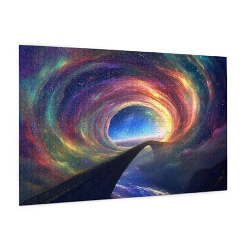 Abstrakt Puzzle 300 Teile Erwachsene Puzzle Landschaft Muster Design mit Geschenkbox-Verpackung als Geschenk für Frauen, Anspruchsvolle Familienaktivität für Anfänger, Zimmer Deko 40 x 28 cm -47y von Zyupwjyy