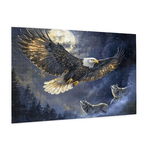 Adler Puzzle 300 Teile Erwachsene Puzzle Tier Muster Design mit Geschenkbox-Verpackung als Geschenk für Frauen, Anspruchsvolle Familienaktivität für Erwachsene Anfänger, Zimmer Deko 40 x 28 cm -811y Adler Puzzle 300 Teile Erwachsene Puzzle Tier Muster Design mit Geschenkbox-Verpackung als Geschenk für Frauen, Anspruchsvolle Familienaktivität für Erwachsene Anfänger, Zimmer Deko 40 x 28 cm -811y von Zyupwjyy